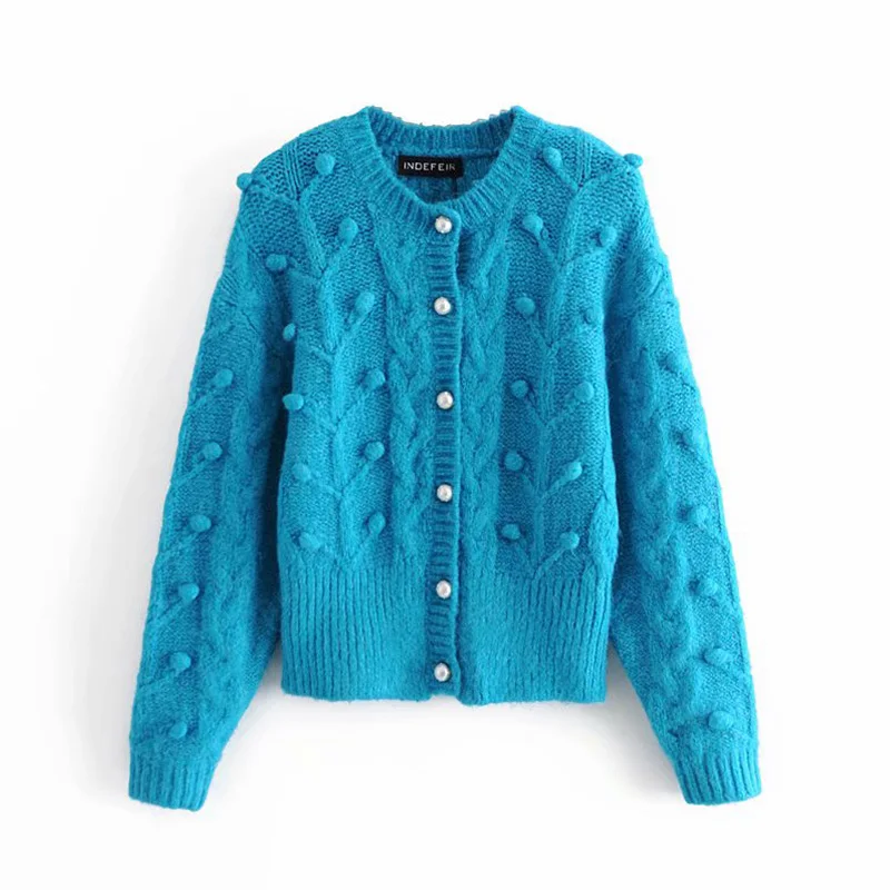 Za 2020 Vintage Blue Buttons Knitted Cardigan Sweater Women Autumn Fashion O Neck Long Sleeve Knit Female Outerwear Chic Tops
Za 2020 Vintage Blue Buttons Knitted Cardigan Sweater Women Autumn Fashion O Neck Long Sleeve Knit Female Outerwear Chic Tops
