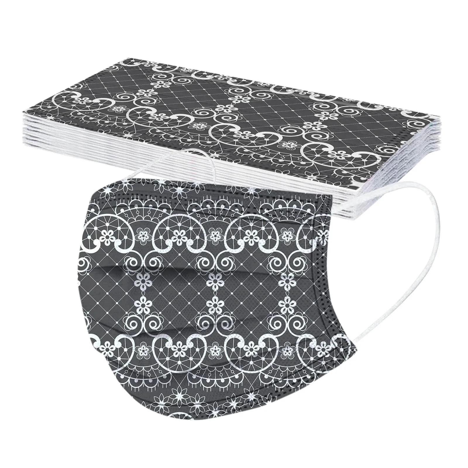 10/20/50/100 PCS Adult Lace butterfly Printed Mask Disposable Face Mask 3Ply Ear Loop PM2.5 Mouth Masks Mascarilla
10/20/50/100 PCS Adult Lace butterfly Printed Mask Disposable Face Mask 3Ply Ear Loop PM2.5 Mouth Masks Mascarilla