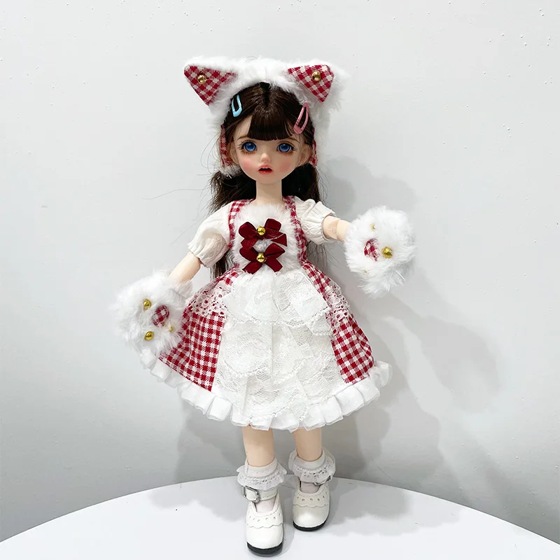 30cm Height 1/6 BJD Doll with 22 Moveable Ball Joints Doll Replaceable Wig Handpainted Face Makeup
30cm Height 1/6 BJD Doll with 22 Moveable Ball Joints Doll Replaceable Wig Handpainted Face Makeup