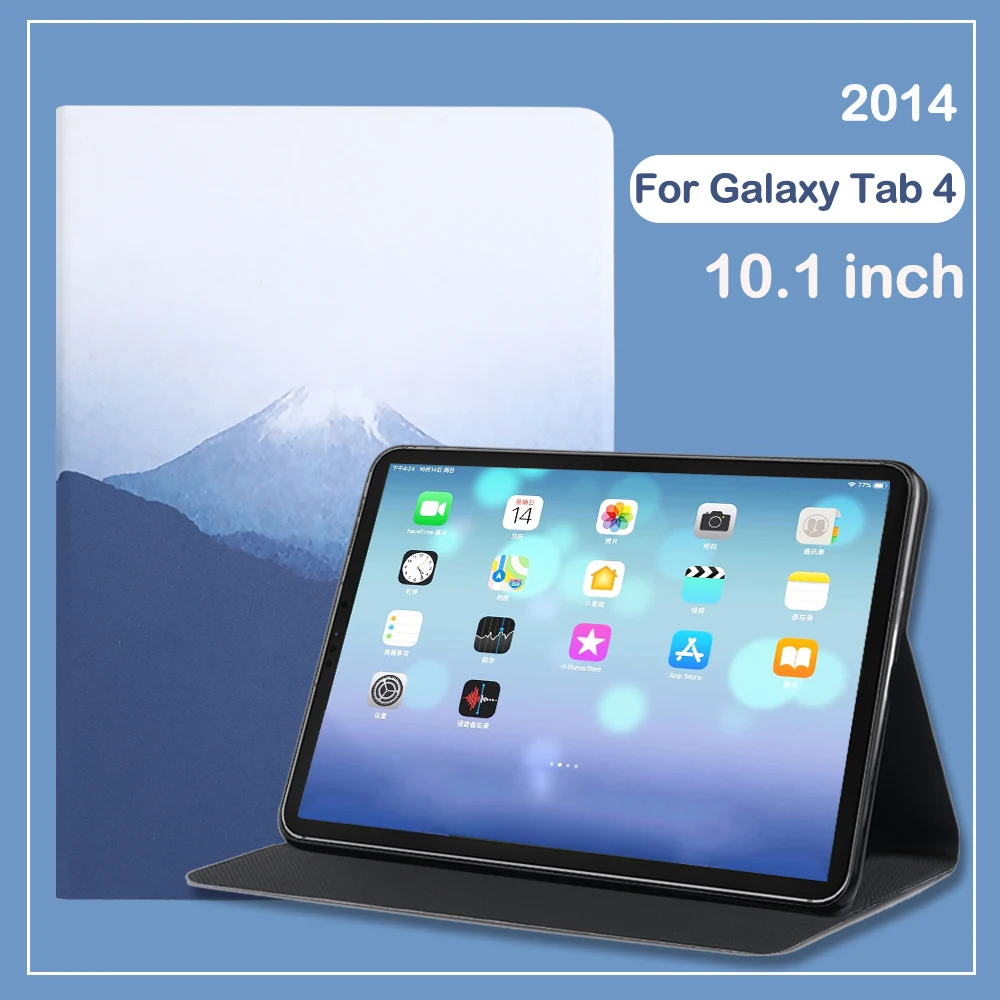 Чехол для планшета Samsung Galaxy Tab 4 10 1 дюйма флип-чехол с подставкой | Компьютеры и