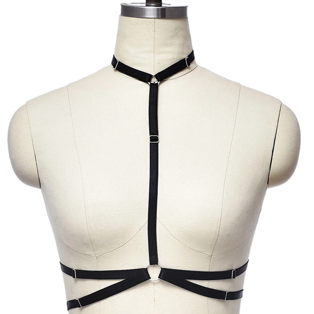 Black Harness Bra Sexy Crop Top Bondage Body Harness Bralette Women Punk Hollow Body Cage Fetish Rave Lingerie
Black Harness Bra Sexy Crop Top Bondage Body Harness Bralette Women Punk Hollow Body Cage Fetish Rave Lingerie