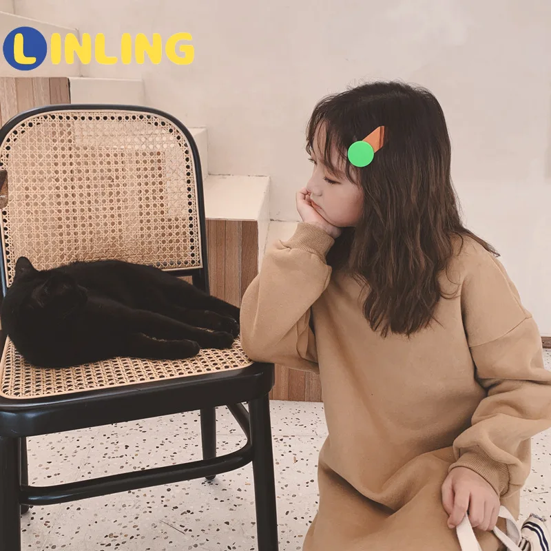 LINLING girls in long dresses plus villus 2021 autumn Korean children warm Western-style thick coat P735
LINLING girls in long dresses plus villus 2021 autumn Korean children warm Western-style thick coat P735