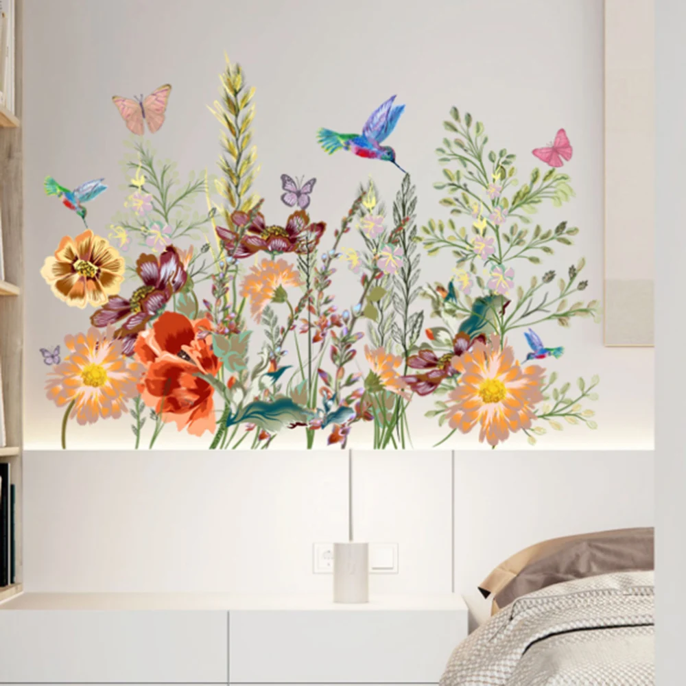 Butterfly-Flower Wall Stickers Living Room Bedroom Background Wall Stickers Kingfisher Flowers Wallpaper Home Decoration
Butterfly-Flower Wall Stickers Living Room Bedroom Background Wall Stickers Kingfisher Flowers Wallpaper Home Decoration
