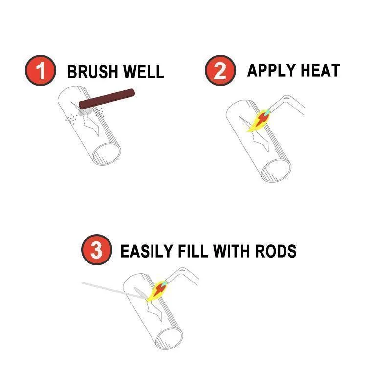 Low Temperature Easy Melt Aluminum Welding Rods Weld Bars Cored Wire 2mm Rod Solder for Soldering Aluminum No Need Solder Powder
Low Temperature Easy Melt Aluminum Welding Rods Weld Bars Cored Wire 2mm Rod Solder for Soldering Aluminum No Need Solder Powder