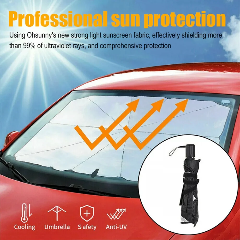 125cm 145cm Foldable Car Windshield Sun Shade Umbrella Car UV Cover Sunshade Heat Insulation Front Window Interior Protection
125cm 145cm Foldable Car Windshield Sun Shade Umbrella Car UV Cover Sunshade Heat Insulation Front Window Interior Protection