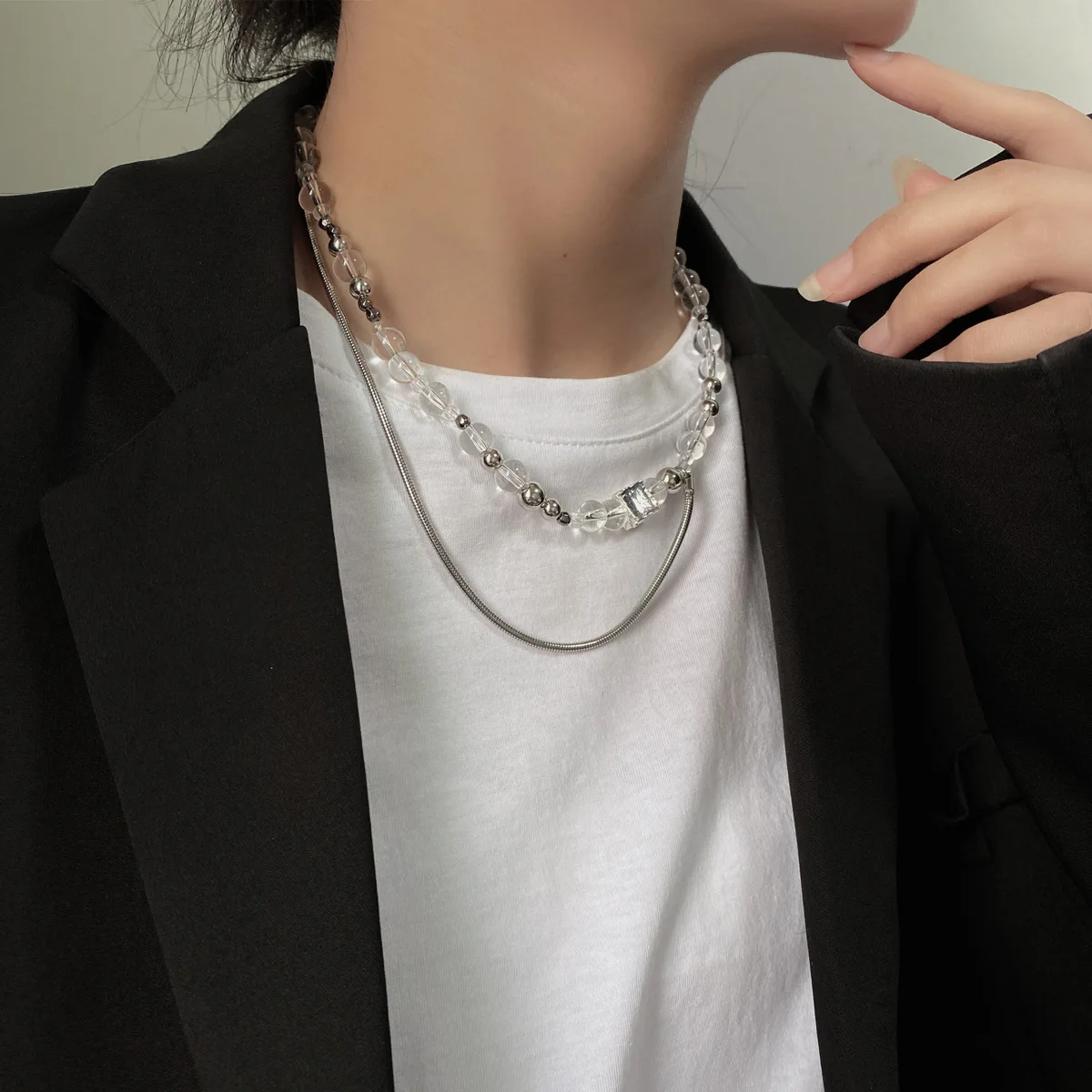 Kpop 2022 Trend Aesthetic Unisex Cyberpunk Beads Clavicle Chain Niche Necklace Ins Exquisite Accessories Party Jewelry Egirl Y2k
Kpop 2022 Trend Aesthetic Unisex Cyberpunk Beads Clavicle Chain Niche Necklace Ins Exquisite Accessories Party Jewelry Egirl Y2k