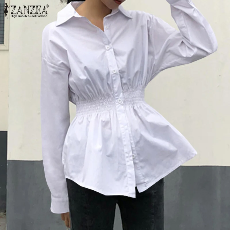Женские модные однотонные рубашки 2021 осень OL Топ с отворотом Туника ZANZEA элегантная офисная рубашка с эластичным поясом Повседневная белая ...
Женские модные однотонные рубашки 2021 осень OL Топ с отворотом Туника ZANZEA элегантная офисная рубашка с эластичным поясом Повседневная белая ...
