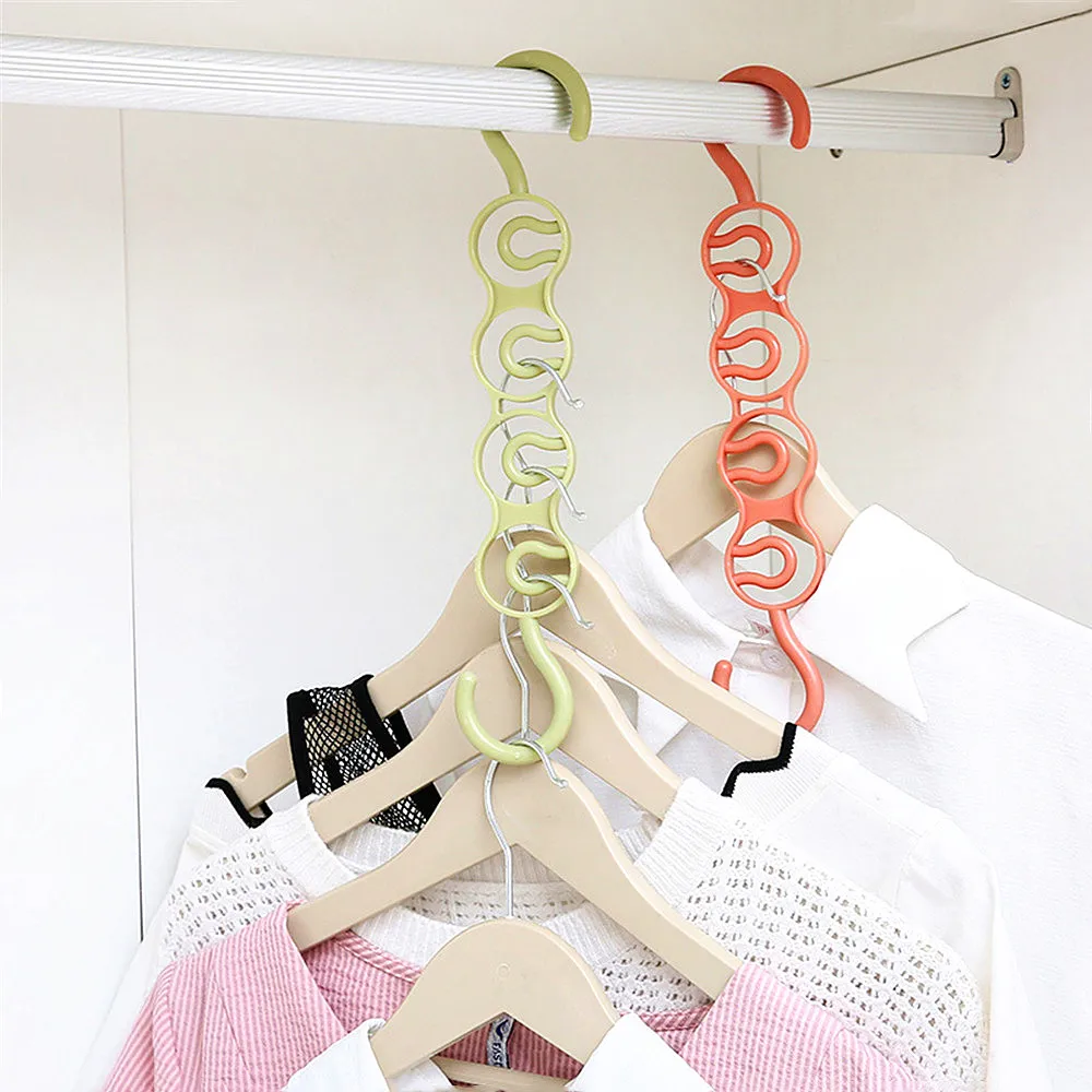 Multifunction Circle Clothes Hanger Drying Rack Plastic Scarf Hangers for clothes Layer Storage Racks Wardrobe | Дом и сад