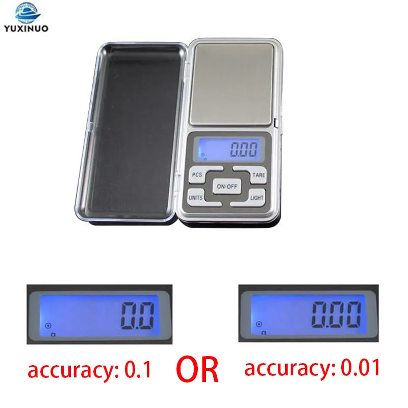 

Mini High Precision Pocket Electronic Digital Scale 100g/200g/300g/500g x 0.01g /0.1g for Gold Jewelry Balance Gram Scales MH-01