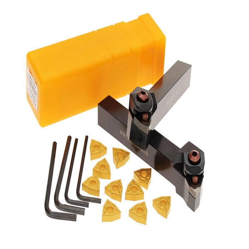 1 Set Lathe Turning Tool Holder Kits & 7Pcs Boring Bar Holder +7Pcs Carbide Insert Lathe Turning Tools + 7Pcs Wrenches
1 Set Lathe Turning Tool Holder Kits & 7Pcs Boring Bar Holder +7Pcs Carbide Insert Lathe Turning Tools + 7Pcs Wrenches
