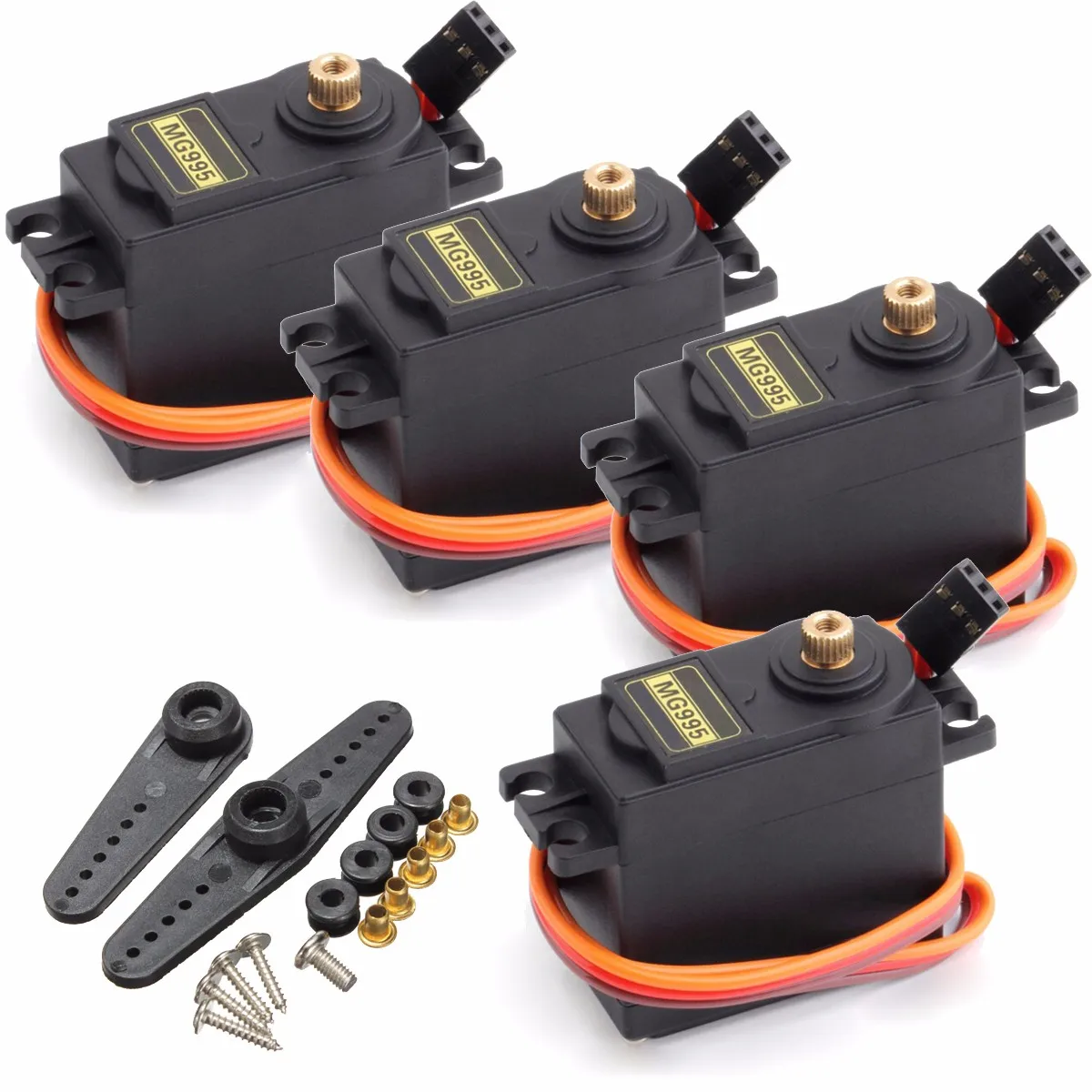 1/4/5/10/20PCS Digital Metal Gear Servo Motor MG995 360 Degree High Torque Metal Gear RC Servo Motor For Boat Helicopter Car
1/4/5/10/20PCS Digital Metal Gear Servo Motor MG995 360 Degree High Torque Metal Gear RC Servo Motor For Boat Helicopter Car
