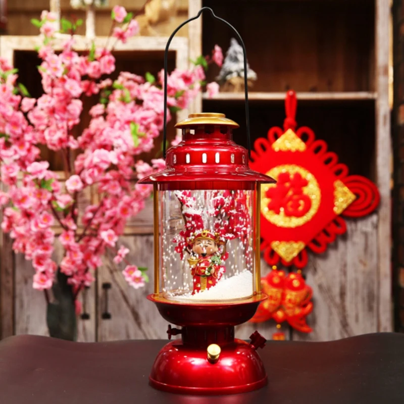 New Year Snow Flower Lantern Red Lamp Lantern Decorative Lighted Glitter Water Lamp Decoration and Gift 
New Year Snow Flower Lantern Red Lamp Lantern Decorative Lighted Glitter Water Lamp Decoration and Gift