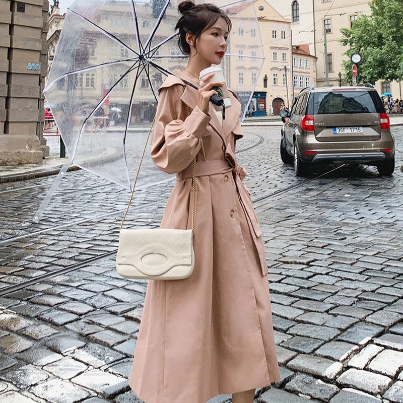 Women's Trench Coat Loose Turndown Collar Button Women's Coat Autumn 2021 Korean Fashion Thicken Sashes Women's Long Trench Coat
Women's Trench Coat Loose Turndown Collar Button Women's Coat Autumn 2021 Korean Fashion Thicken Sashes Women's Long Trench Coat