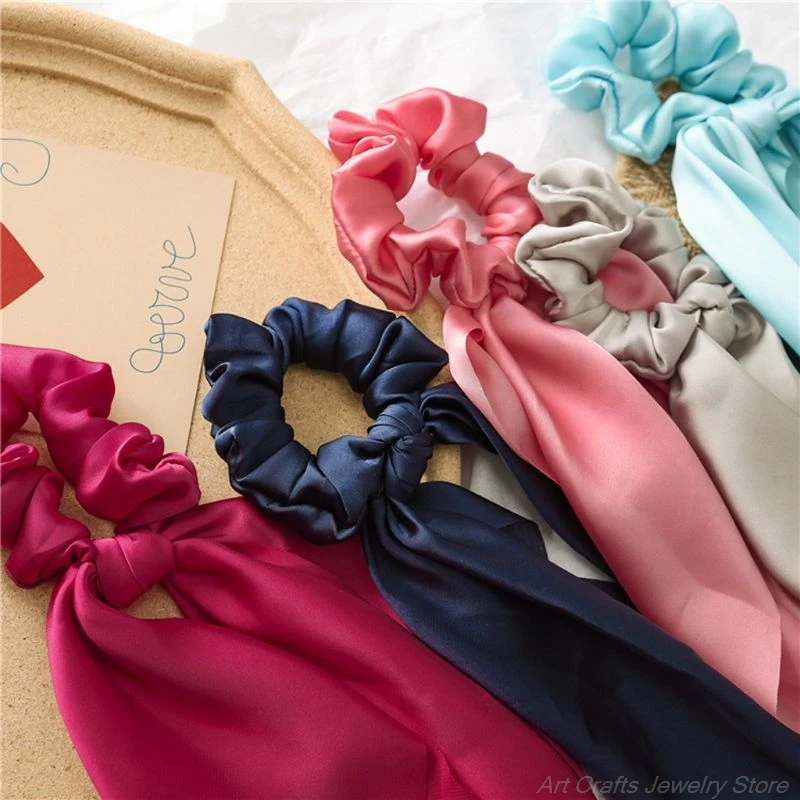 10 Solid Colors Silk Satin Hair Scrunchies Hair Scarf with Bow Silk Elastic Hair Bands Hair Bobbles for Ponytail Holder A20 21
10 Solid Colors Silk Satin Hair Scrunchies Hair Scarf with Bow Silk Elastic Hair Bands Hair Bobbles for Ponytail Holder A20 21