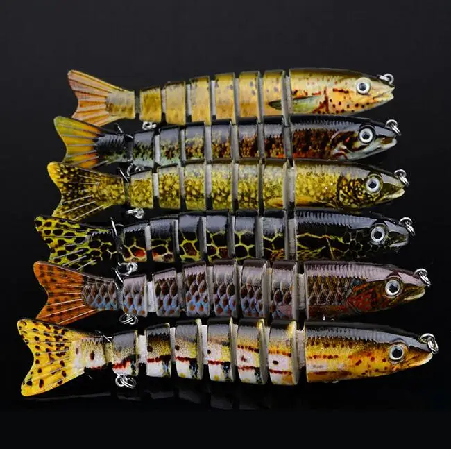 1 шт., рыболовная приманка, 6 цветов, 8 секций, 13 см
1 шт., рыболовная приманка, 6 цветов, 8 секций, 13 см