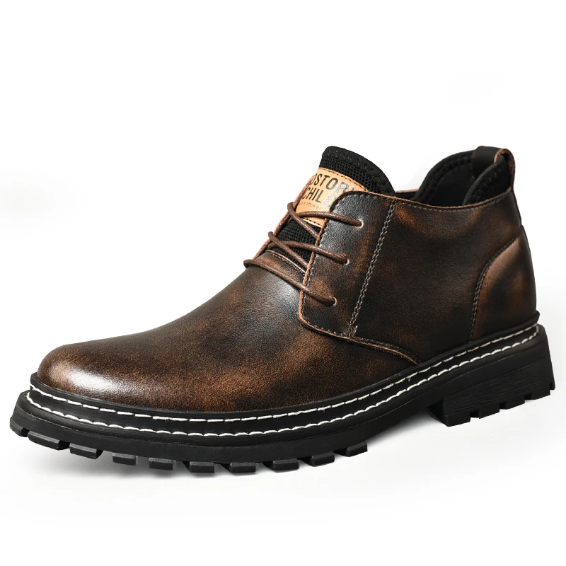 Martin Boots Men's Shoes Leather Shoes High-Top Big Head Tooling Short Boots Washed Leather Boots Casual Plus Cashmere Winter
Martin Boots Men's Shoes Leather Shoes High-Top Big Head Tooling Short Boots Washed Leather Boots Casual Plus Cashmere Winter