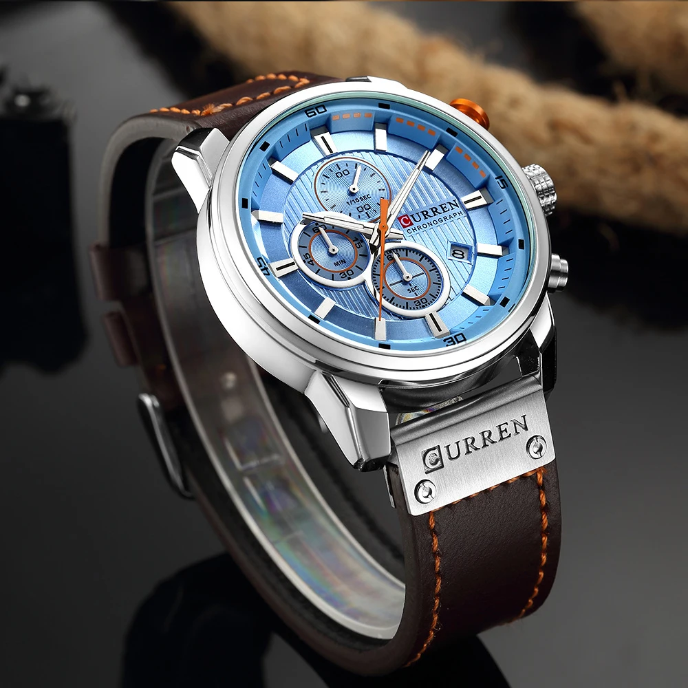 Top Brand Curren Men Watch with Chronograph Sport Waterproof Clock Mens Watches Military Luxury Men's Wrist Watch Analog Quartz
Top Brand Curren Men Watch with Chronograph Sport Waterproof Clock Mens Watches Military Luxury Men's Wrist Watch Analog Quartz