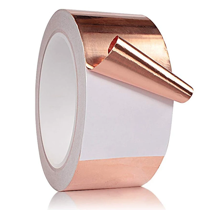 

Copper Foil Tape 27Yards x 2 Inch for EMI Shielding Conductive Adhesive for Electrical Repairs,Snail Barrier Tape Guitar