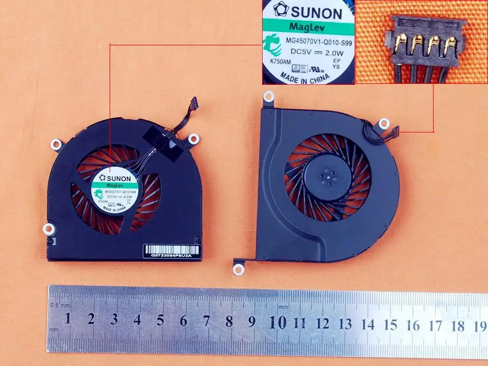 New Laptop Cooling Fan for Apple Macbook Pro A1297 17" MC226 MC227(Left+Right,Original PN:MG45070V1-Q021-S9A MG45070V1-Q010-S99
New Laptop Cooling Fan for Apple Macbook Pro A1297 17" MC226 MC227(Left+Right,Original PN:MG45070V1-Q021-S9A MG45070V1-Q010-S99