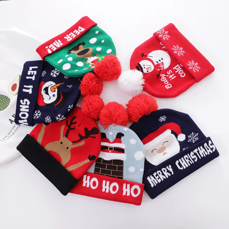 Women's Hats, Cartoon Woolen Balls, Christmas Hats, Woolen Caps, Hooded Hats, Men's and Women's Autumn and Winter Knitted Hats
Women's Hats, Cartoon Woolen Balls, Christmas Hats, Woolen Caps, Hooded Hats, Men's and Women's Autumn and Winter Knitted Hats