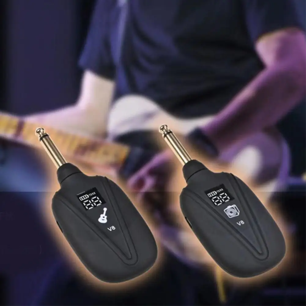 2 PCS V8 Wireless Guitar Transmitter Receiver System 4 Bass Channels Transceiver Guitar Wireless Instruments For Electric N0D9
2 PCS V8 Wireless Guitar Transmitter Receiver System 4 Bass Channels Transceiver Guitar Wireless Instruments For Electric N0D9