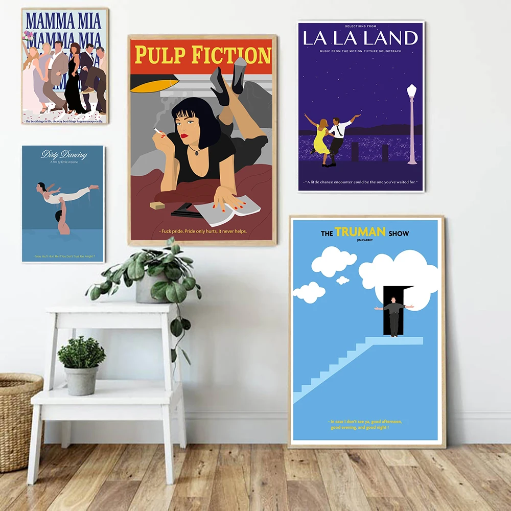 Pulp Fiction Classic Movie The Truman Show Vintage Art Painting Funny Canvas Painting Poster Pictures for Bedroom Home Decor
Pulp Fiction Classic Movie The Truman Show Vintage Art Painting Funny Canvas Painting Poster Pictures for Bedroom Home Decor
