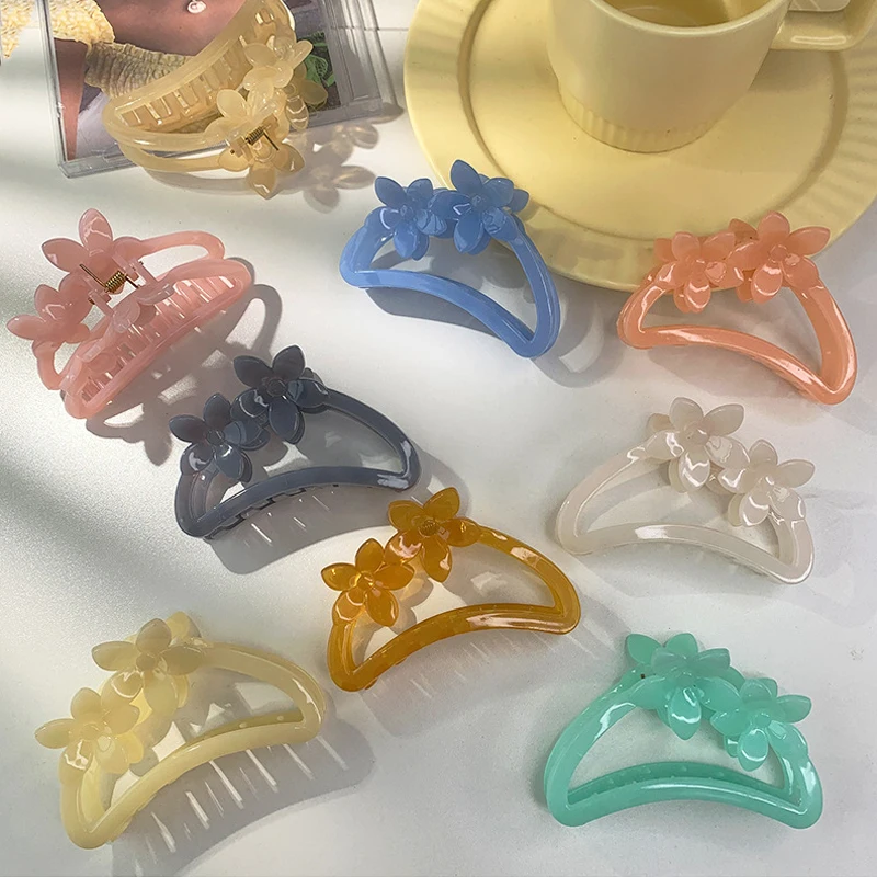 Women Girls Geometric Hair Claw Clamps Acetate Hair Crab Shape Hair Claw Clip Solid Color Hairpin Large Size Hair Accessories
Women Girls Geometric Hair Claw Clamps Acetate Hair Crab Shape Hair Claw Clip Solid Color Hairpin Large Size Hair Accessories