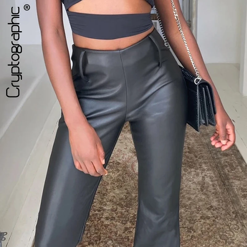 Cryptographic Fashion Office Lady PU Leather Wide Leg Pants for Women Trousers Streetwear Bottom Casual Punk Pants Outfits
Cryptographic Fashion Office Lady PU Leather Wide Leg Pants for Women Trousers Streetwear Bottom Casual Punk Pants Outfits