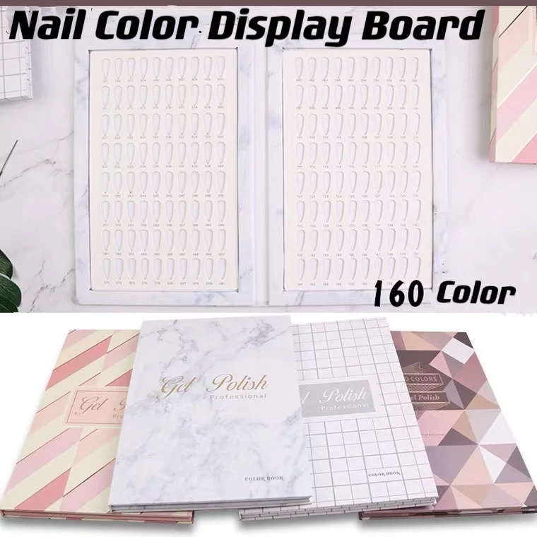 160 Colors DIY False Tips Display Book Nail Art Showing Shelf Gel Polish Color Card Chart Painting Dedicated Display Stand
160 Colors DIY False Tips Display Book Nail Art Showing Shelf Gel Polish Color Card Chart Painting Dedicated Display Stand