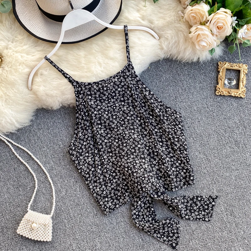 Woman Crop Top Sexy Tank-Tops Straps Short Tops European Style Floral-Printed Sashes Slim Backless Tops For Party 2020 Fashion
Woman Crop Top Sexy Tank-Tops Straps Short Tops European Style Floral-Printed Sashes Slim Backless Tops For Party 2020 Fashion