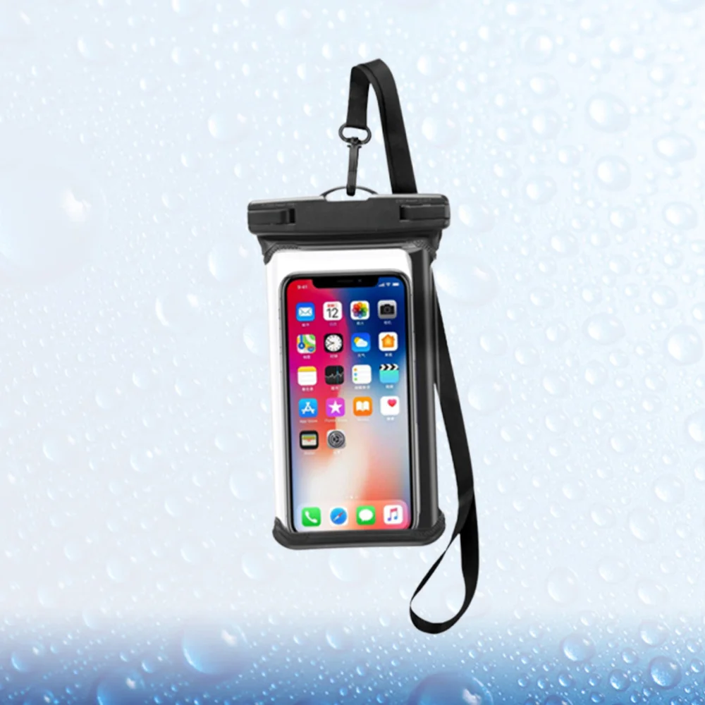 PVC Transparent Waterproof Mobile Phone Bag Universal Phone Floating Bag Pouch Outdoor Water Sports Phone Case (Black)
PVC Transparent Waterproof Mobile Phone Bag Universal Phone Floating Bag Pouch Outdoor Water Sports Phone Case (Black)
