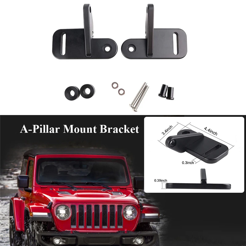 Quality Aluminum Pillar Mounting Spotlight Brackets for Jeep Wrangler JL Sahara Rubicon Sport Brackets 2018-2019 Car Accessories
Quality Aluminum Pillar Mounting Spotlight Brackets for Jeep Wrangler JL Sahara Rubicon Sport Brackets 2018-2019 Car Accessories
