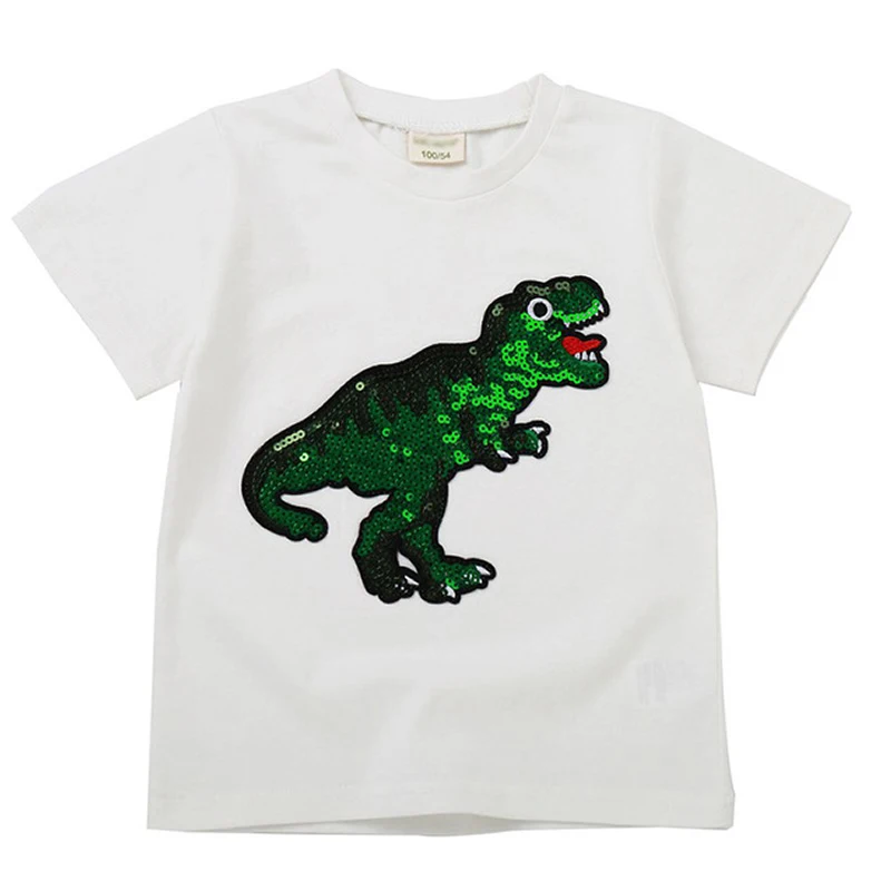 Boys Super Man Sequin T Shirt Kids Caption Clothes Children Spider Pattern Tops Summer Dinosaur Print Casual Clothing
Boys Super Man Sequin T Shirt Kids Caption Clothes Children Spider Pattern Tops Summer Dinosaur Print Casual Clothing