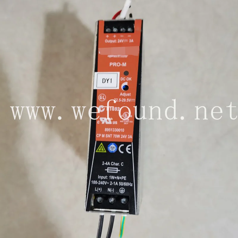 Original Weidmuller 8951330010 PRO-M CP M SNT 70W 24V 3A Rail Switching Power Supply Single Phase 100% Tested BeforeShipment.
Original Weidmuller 8951330010 PRO-M CP M SNT 70W 24V 3A Rail Switching Power Supply Single Phase 100% Tested BeforeShipment.