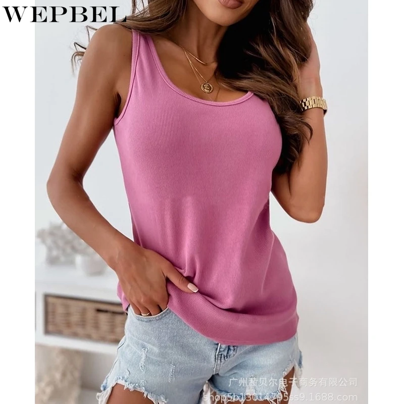 WEPBEL Vest Women's Casual Loose Pullover Tank Tops Summer Fashion Sleeveless Solid Color O-Neck Vest
WEPBEL Vest Women's Casual Loose Pullover Tank Tops Summer Fashion Sleeveless Solid Color O-Neck Vest