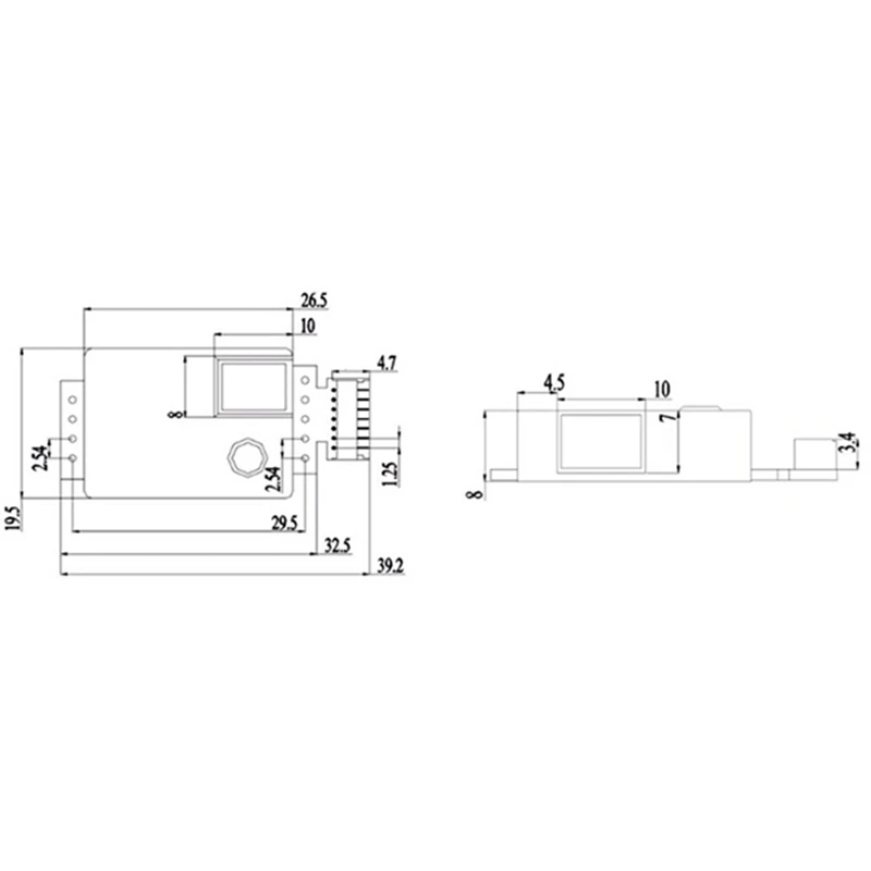 MH-Z19B Infrared CO2 Sensor Module MH-Z19B Carbon Dioxide Gas Sensor for CO2 Monitor 0-5000Ppm
MH-Z19B Infrared CO2 Sensor Module MH-Z19B Carbon Dioxide Gas Sensor for CO2 Monitor 0-5000Ppm