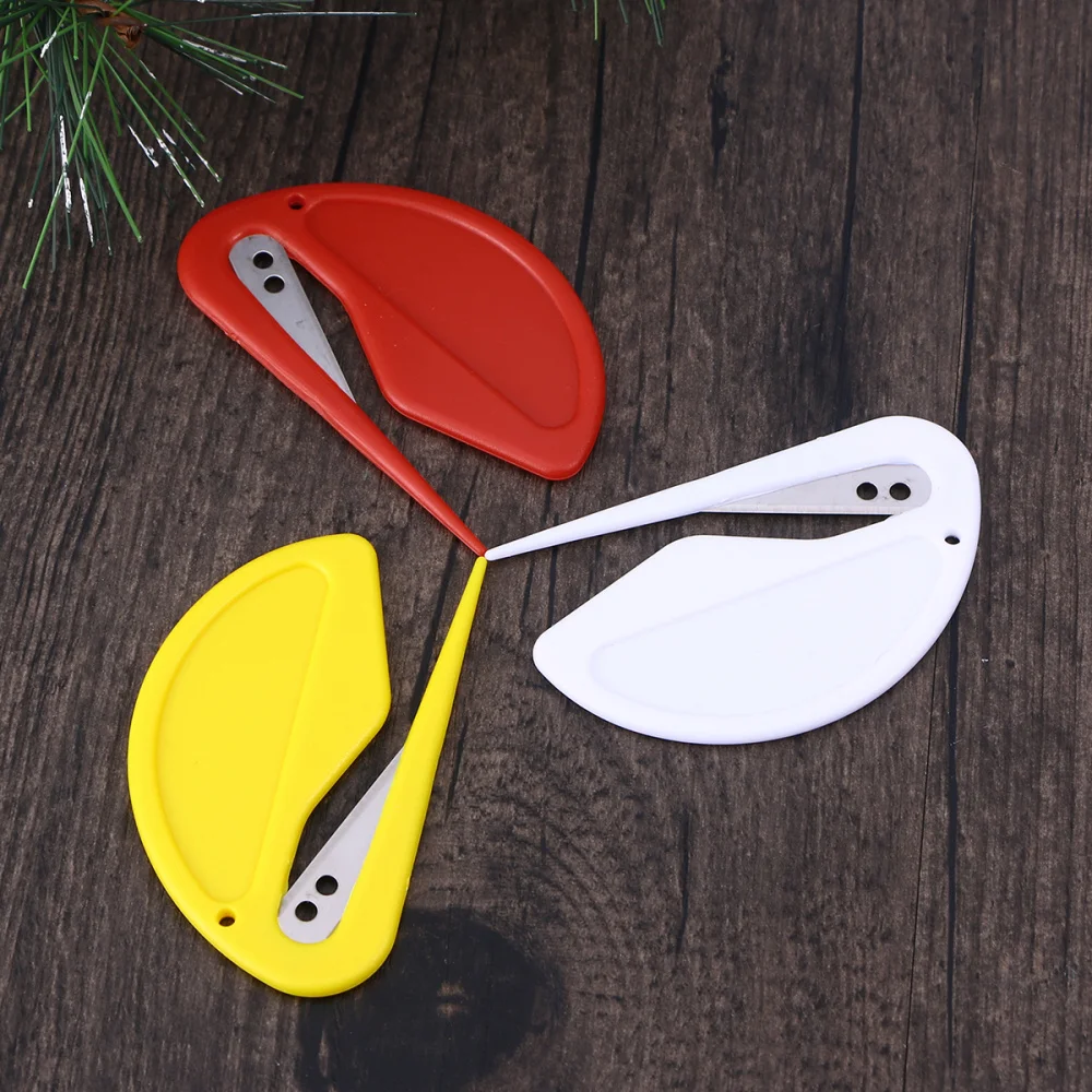 3pcs Letter Opener Envelope Slitter Mail Opener Safety Cutting Tool for Home Office (Red, White, Yellow) 
3pcs Letter Opener Envelope Slitter Mail Opener Safety Cutting Tool for Home Office (Red, White, Yellow)