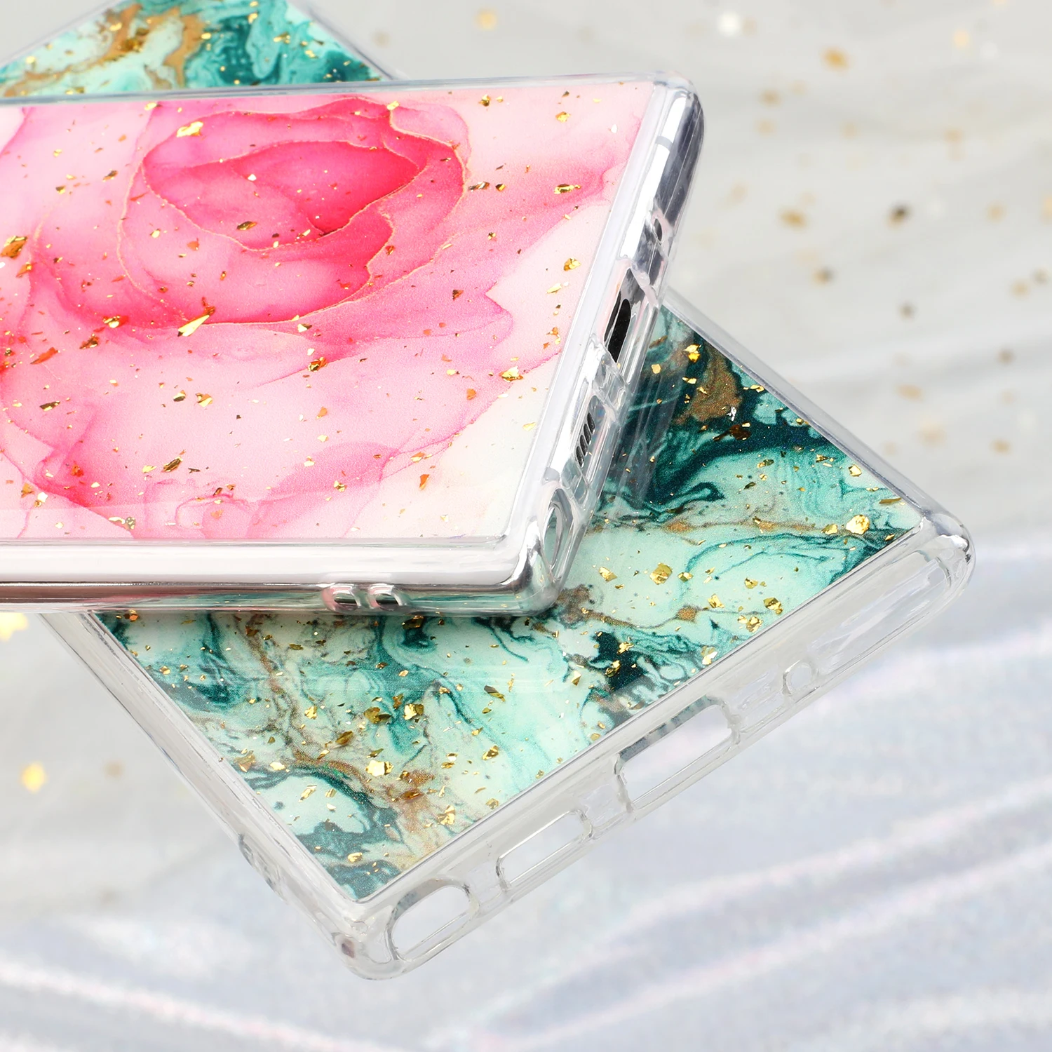 

Phone Case For Samsung Galaxy Note 10 S10 S10E F62 A50 A30S A50S A20 A30 A40 A70 Plus Flashing gradient Hookah marbling Cover