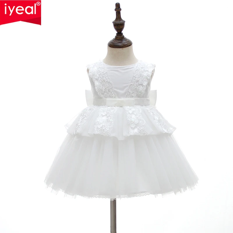 IYEAL Princess Girl Newborn Christening Gown Party Wedding Dress with Bow Baptism Dresses for 1 year Baby Girl Birthday
IYEAL Princess Girl Newborn Christening Gown Party Wedding Dress with Bow Baptism Dresses for 1 year Baby Girl Birthday