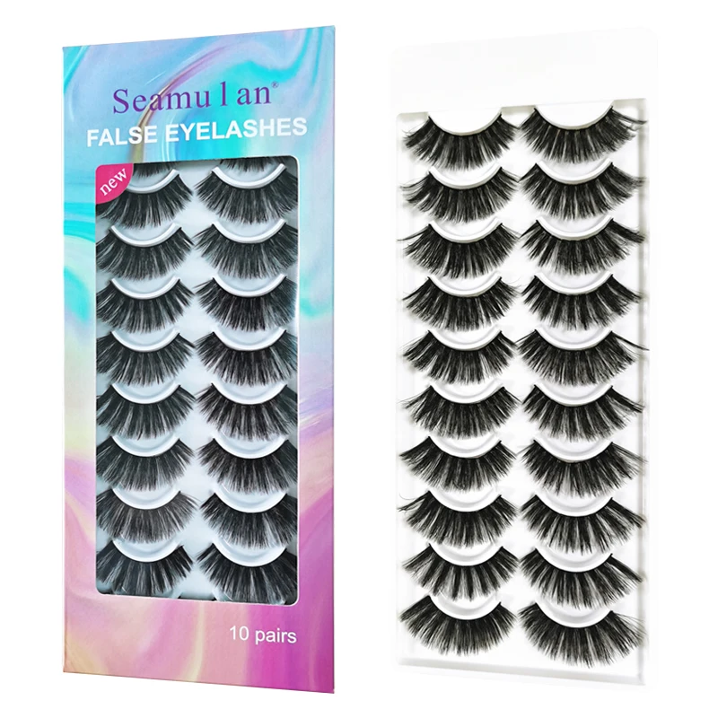 10 Pairs Natural False Eyelashes Fake Lashes Makeup natural long 3d Mink Lashes Extension Eyelash Mink Eyelashes for Beauty
10 Pairs Natural False Eyelashes Fake Lashes Makeup natural long 3d Mink Lashes Extension Eyelash Mink Eyelashes for Beauty