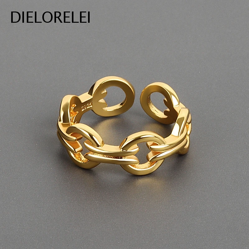 DIELORELEI 925 Sterling Silver Style Prevent Allergy Jewelry Adjustable Ring Minimalist Women Girls Eliminates Metal Allergies
DIELORELEI 925 Sterling Silver Style Prevent Allergy Jewelry Adjustable Ring Minimalist Women Girls Eliminates Metal Allergies