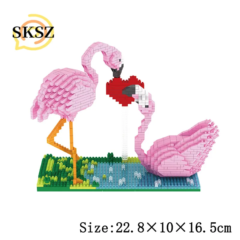 New Creative DIY Assembly Flamingo Blind Date Kiss Micro-Particle Bricks Model Building Blocks Friends Gift Children's Toy
New Creative DIY Assembly Flamingo Blind Date Kiss Micro-Particle Bricks Model Building Blocks Friends Gift Children's Toy
