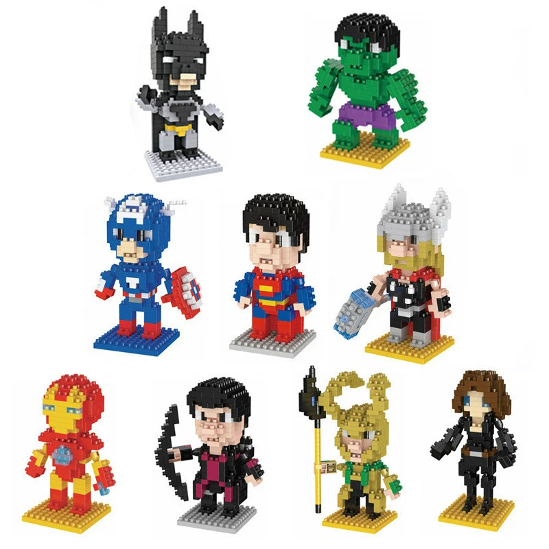 Iron Man Steve Rogers Small Building Block Toys Assemble Micro Building Block Model Toys Figures for Children Kids Bricks
Iron Man Steve Rogers Small Building Block Toys Assemble Micro Building Block Model Toys Figures for Children Kids Bricks