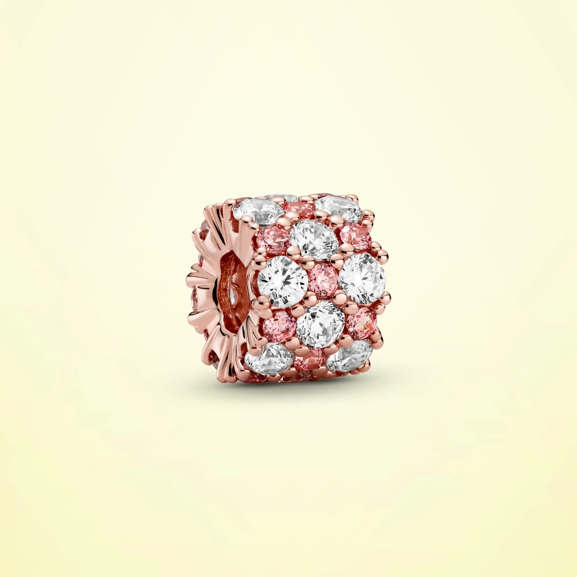 925 Sterling Silver & Rose Gold Color Pink & Clear Sparkle Charm Beads Fit Original Pandora Bracelet Bangle Jewelry Gift PTC065
925 Sterling Silver & Rose Gold Color Pink & Clear Sparkle Charm Beads Fit Original Pandora Bracelet Bangle Jewelry Gift PTC065