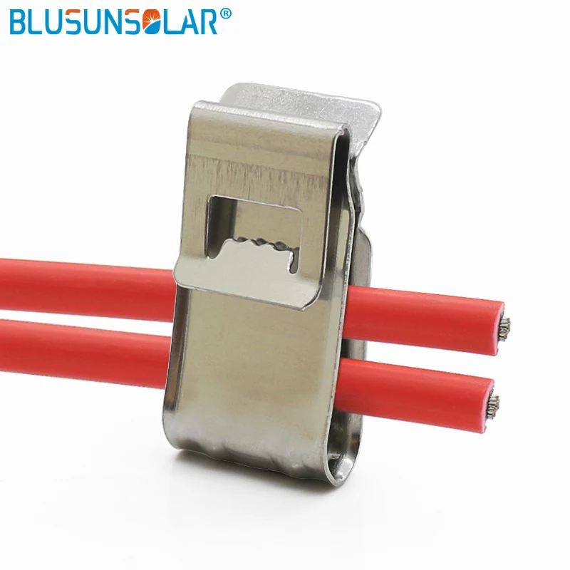 100pcs/lot wholesale 4 x 4mm SUS 304 Stainless Steel material big size PV cable clips , solar cable clamp wire holder
100pcs/lot wholesale 4 x 4mm SUS 304 Stainless Steel material big size PV cable clips , solar cable clamp wire holder