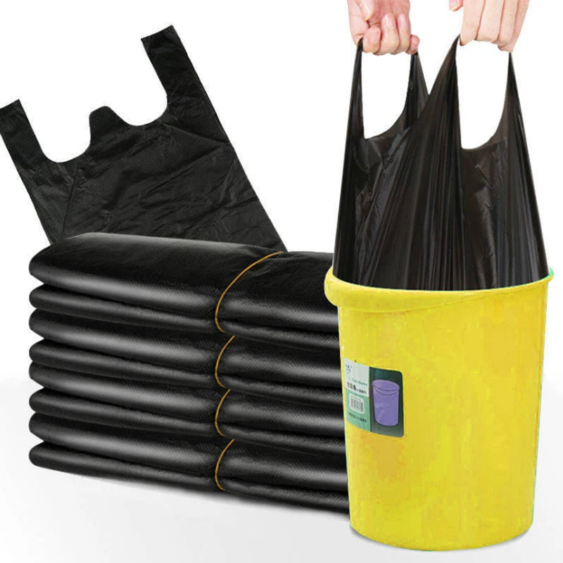 50-200pcs Disposable Vest Type Thicken Garbage Bags High Quality PE Trash Bag Refuse Rubbish Dump Junk Bag for Kitchen Waste Bin
50-200pcs Disposable Vest Type Thicken Garbage Bags High Quality PE Trash Bag Refuse Rubbish Dump Junk Bag for Kitchen Waste Bin