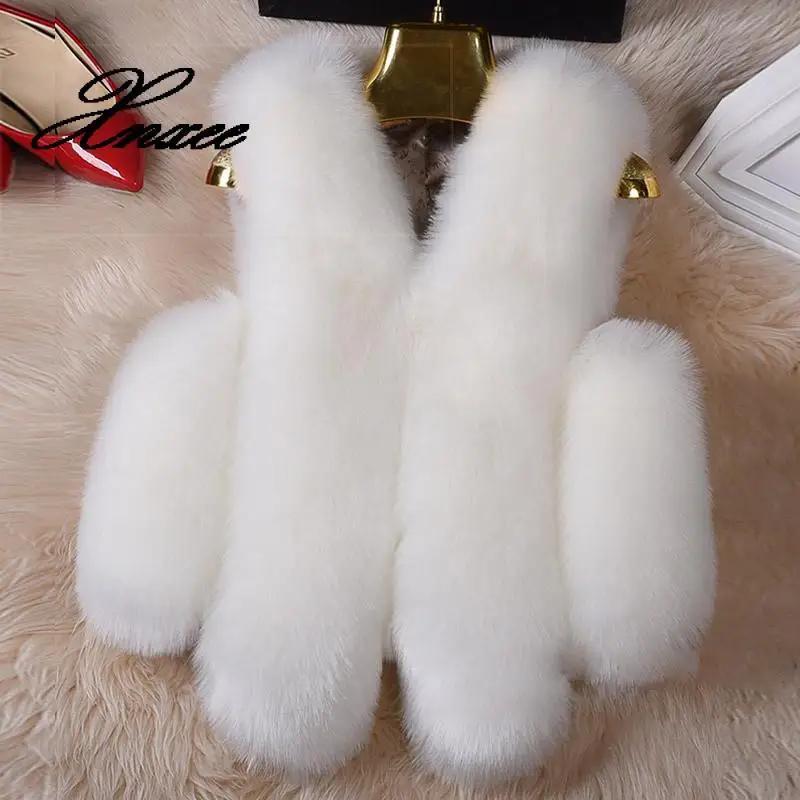 Xnxee Gray Faux Fur Vest Women 2020 Winter Thick Warm Fur Vests Outerwear Short Faux Fox Fur coat for female 4XL
Xnxee Gray Faux Fur Vest Women 2020 Winter Thick Warm Fur Vests Outerwear Short Faux Fox Fur coat for female 4XL