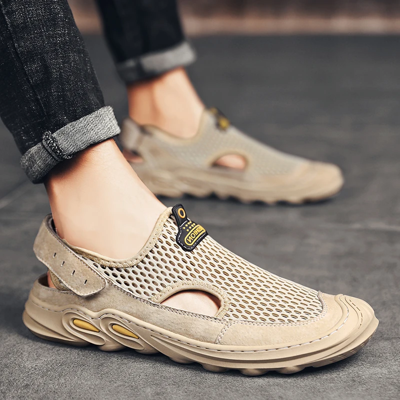 zapatosslippers air couple wear casual sandals hombre Men transpirables 2020 mens summer Shoes flops Light mesh slip Breathable
zapatosslippers air couple wear casual sandals hombre Men transpirables 2020 mens summer Shoes flops Light mesh slip Breathable