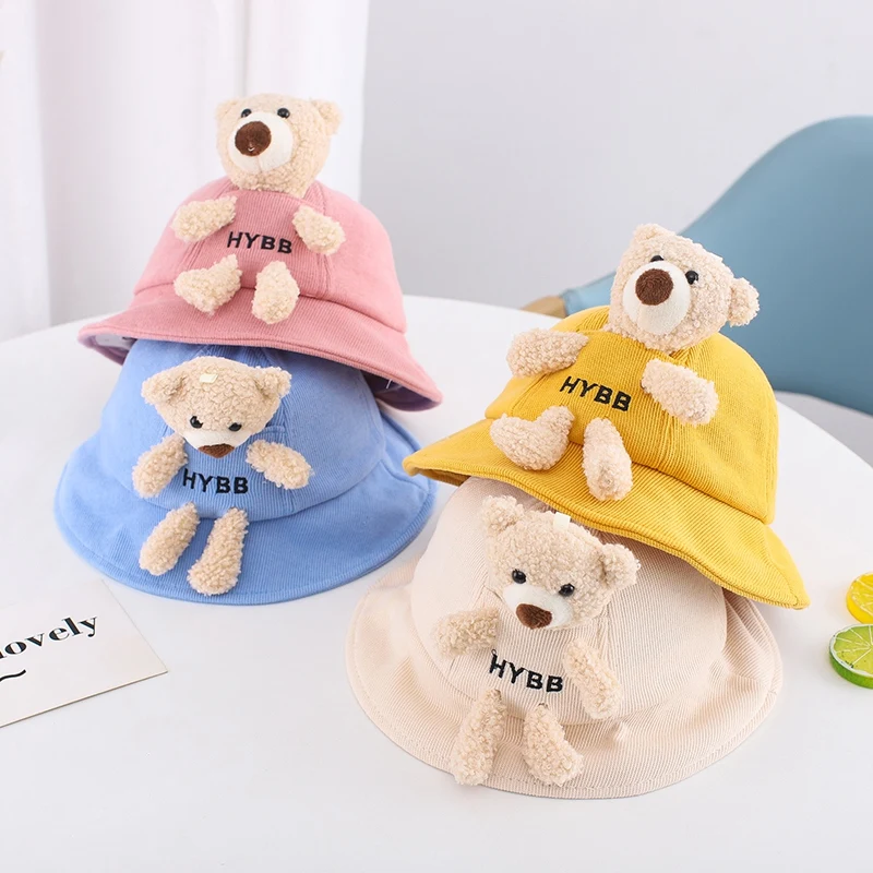Children's Cartoon Cute Japanese Plush Bear Fisherman Hat Cute Cap For Baby Girls Boys Spring And Autumn
Children's Cartoon Cute Japanese Plush Bear Fisherman Hat Cute Cap For Baby Girls Boys Spring And Autumn