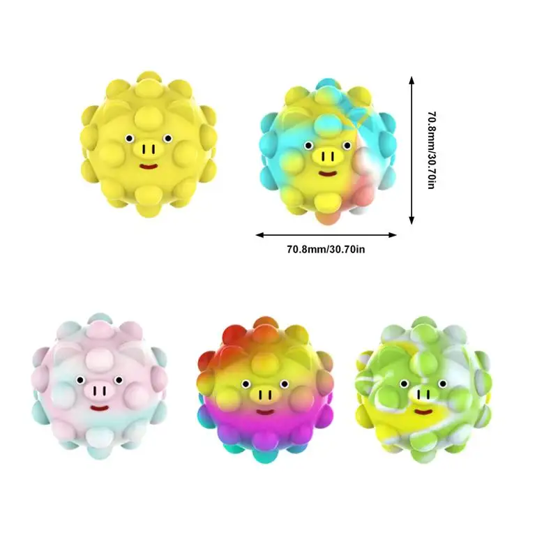 Push Bubble Ball Silicone Pig Sensory Ball Stress Relief Toys Decompression Toy For Kids Adults Pig Stress Relief Sensory Toys
Push Bubble Ball Silicone Pig Sensory Ball Stress Relief Toys Decompression Toy For Kids Adults Pig Stress Relief Sensory Toys